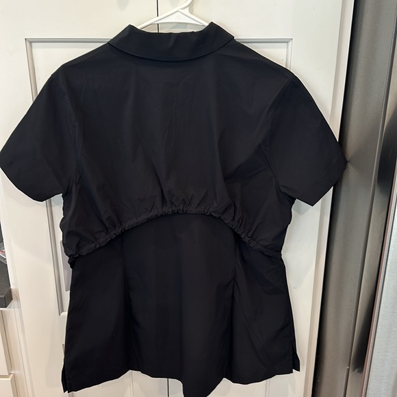 Athleta Advantage Cinch Tee/Zipper Top. Size Large. - Picture 3 of 5
